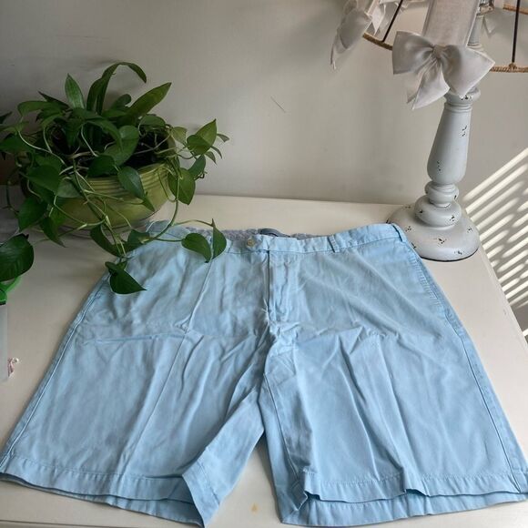 PETER MILLAR 42 Unisex Baby Blue Classic Golf Performance Shorts - Picture 11 of 13
